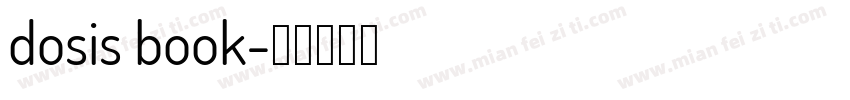 dosis book字体转换